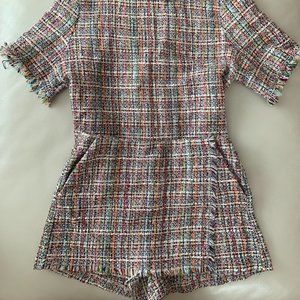 Zara tweed Top and Skort Set